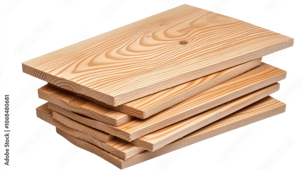 Poster a rustic stack of finely crafted wooden planks showcases natural patterns and textures in a well-lit