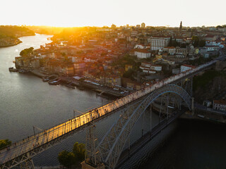 Porto, Portugal. The Dom Luis I Bridge. Ponte de Dom Luis I
