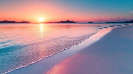 Fototapeta premium Sunset on a Tropical Beach