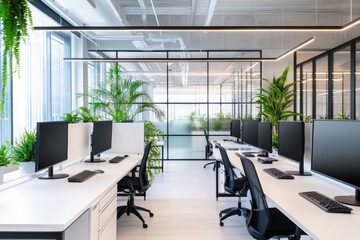 Modern corporate headquarters featuring innovative tech-focused design and sleek architectural elements.