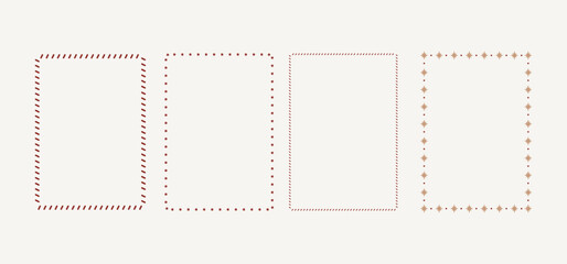 Christmas postage stamp vector clipart