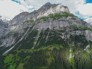 landscape with mountains and sky in the Switzerland