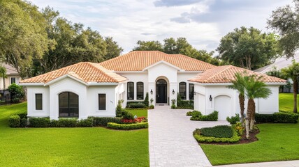 Modern residential home showcasing a freshly completed roof clean, enhancing curb appeal and property value.