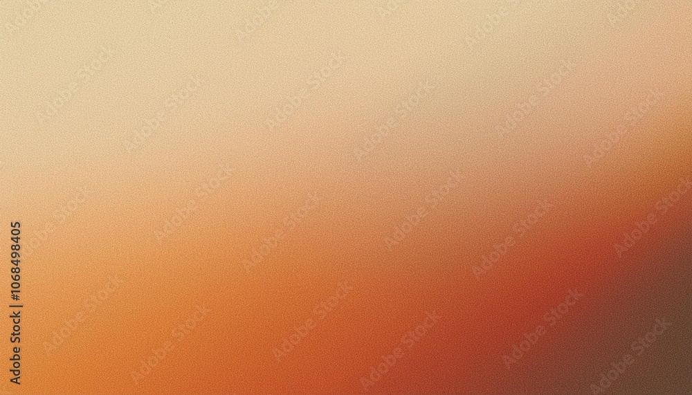 Poster minimalist and clean gradient background with a beige to orange color transition and a textured surf