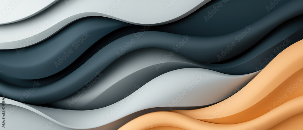 Poster colorful abstract banner with dark gray and light gray, vibrant design elements creating a modern an