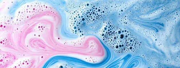 Colorful foam swirls forming abstract patterns on a surface, indicative of cleaning activities and artistic expression in daily life