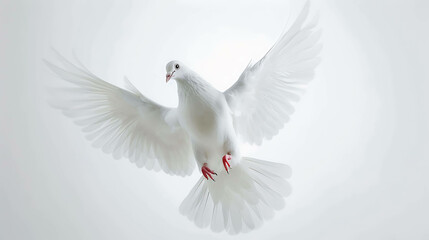 Fototapeta premium white dove in flight