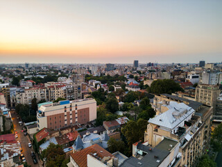 Naklejka premium View of city Bucharest, Romania