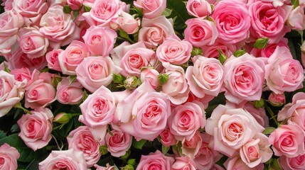 pink rose background: A Symphony of Delicate Beauty，this pink rose background is sure to add a touch of charm