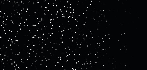 Vector winter background featuring snowflake pattern. White snow Square Falling Gradient over night sky with transparent effect. © annetdebar