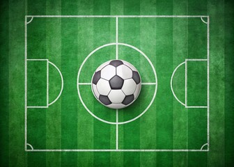 Minimalist Soccer Theme Design: Clean Lines, Green Fields, and Subtle Textures for Sports Enthusiasts and Modern Decor