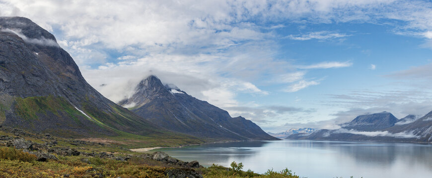 View of Ulamertorsuaq mountain and surrounding area in Tasermiut fjord (South Greenland)	