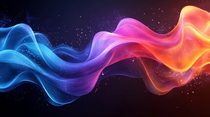 Obraz premium Abstract Colorful Wave Background