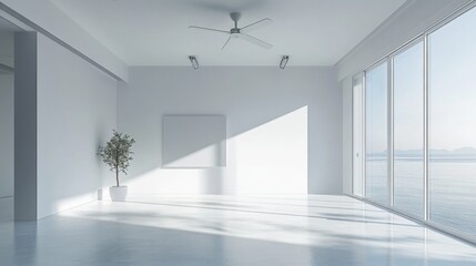 Fototapeta premium Minimalist Sunlit Room