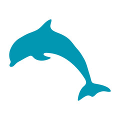 Simple Dolphin Illustration icon design