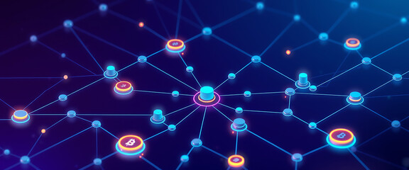 Blockchain network interconnectivity diagram
