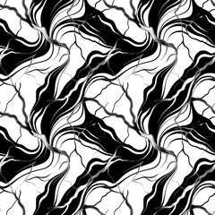 seamless abstract pattern digital illustration wrapping paper with graphic chaotic oriental hand drown colorful elements watercolor paint snowflakes fabric design print winter style