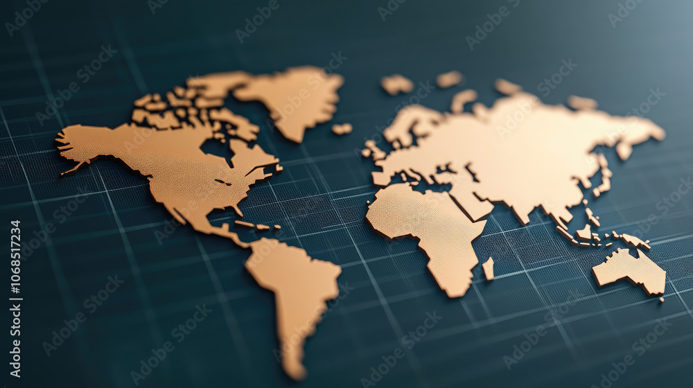 Poster global financial connectivity, a visual representation showcasing the intricate relationships within