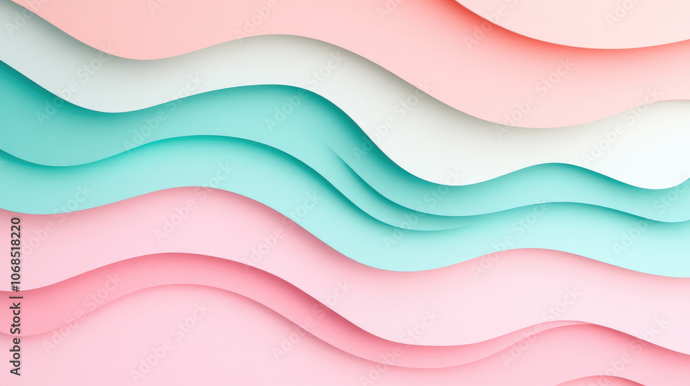Poster pastel gradient abstract, a soothing blend of soft pastel hues creating a gentle, textured backdrop 