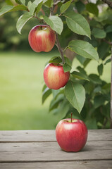 apples on a tree