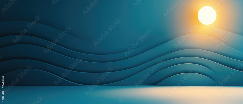 Poster blue textured backdrop, spotlight effect illuminating foreground, ideal for showcasing text or graph