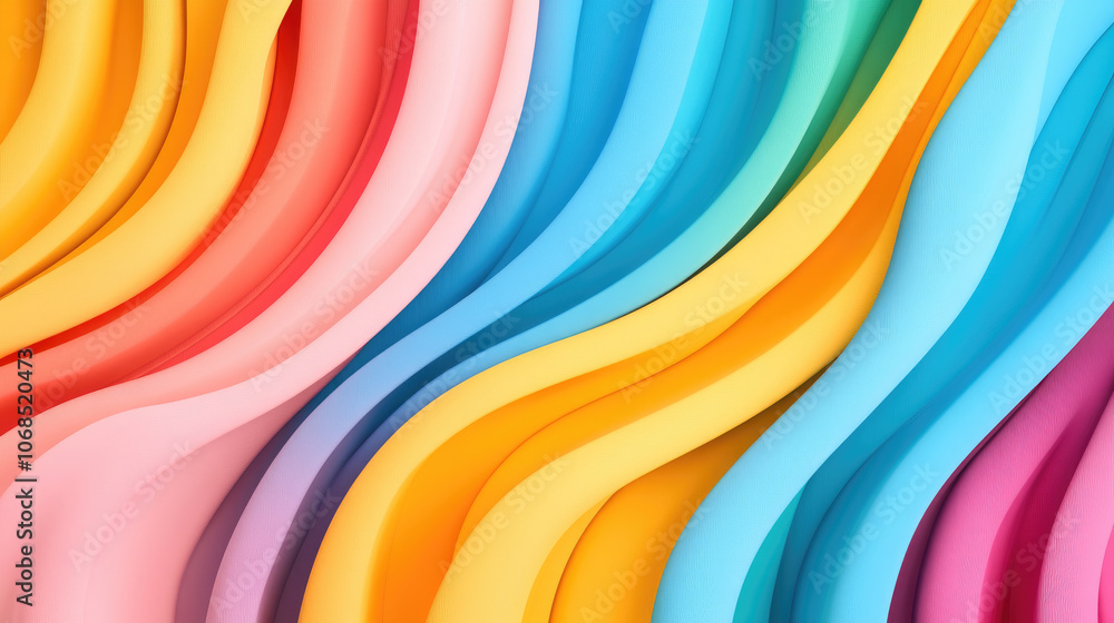 Aufkleber vibrant fluid abstract design, a dynamic interplay of colorful textures and flowing lines, ideal for