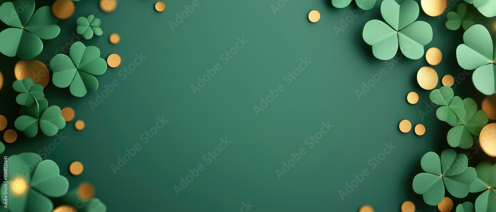 Poster emerald glow, a captivating blend of green and gold fluid textures with shimmering spots and delicat