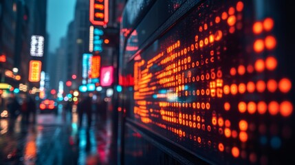 Obraz premium City Lights Reflections