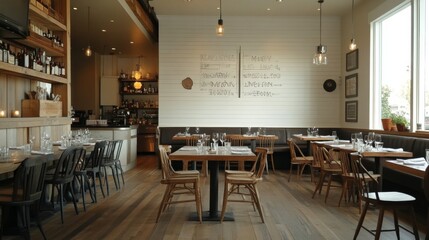 Cozy Modern Restaurant Interior