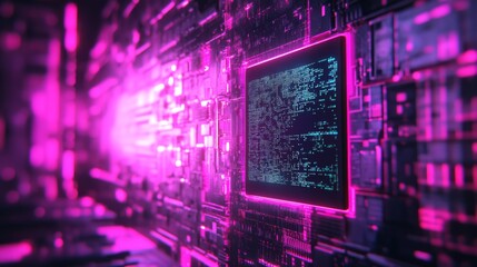 Fototapeta premium Futuristic Digital Circuit Board