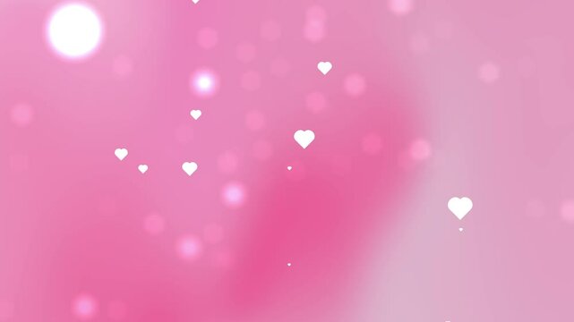 pink valentine's day wallpaper with soft color and blur particle with combination love effect. best for overlay cute valentine background with soft color concept