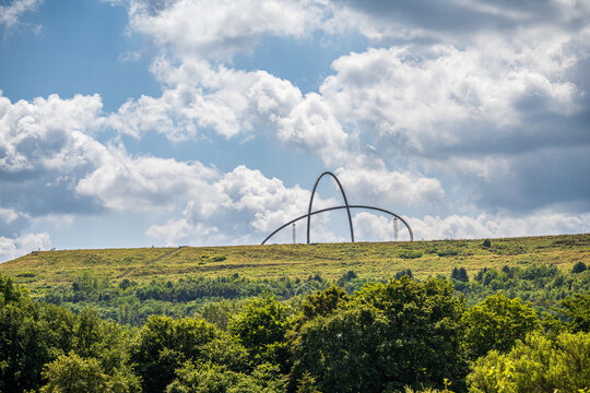 Blick auf das Horizontalobservatorium  Halde Hoheward, Recklinghausen
