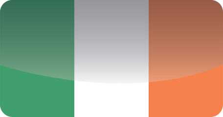 Fototapeta premium National flag of Ireland.Vector illustration