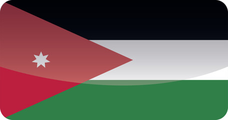 National flag of Jordan.Vector illustration