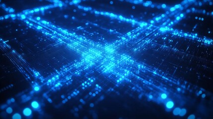 Obraz premium Futuristic Digital Network