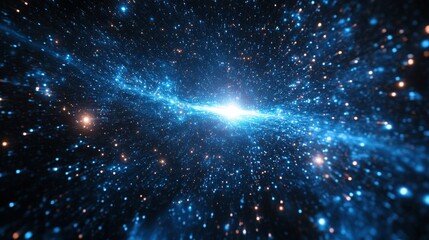 Obraz premium Cosmic Explosion in Deep Space