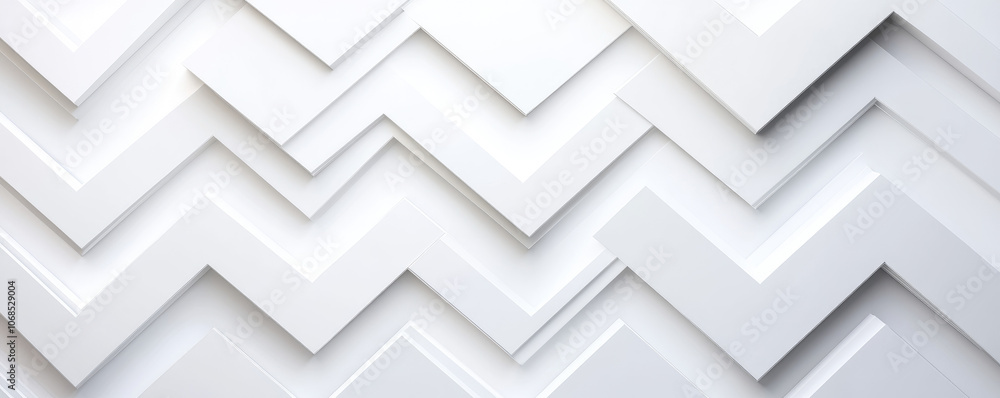 Poster futuristic white zig zag background, sleek design with dynamic patterns, ideal for modern digital pr