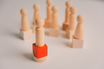 Successful manager demonstrates strong leadership by guiding group in right direction, inspiring them to follow innovative ideas and stay ahead of competition. influence, supervision, attitude.