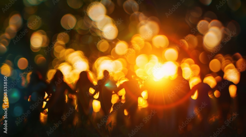 Poster softly blurred backgrounds highlight the unity of the participants no matter their differences.
