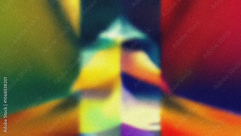 Poster abstract colorful pyramid. vivid hues blend in this abstract image evoking feelings of warmth and en