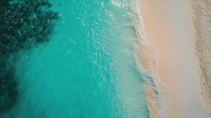 Peaceful beach with turquoise water in the Maldives, capturing a warm and serene December vibe