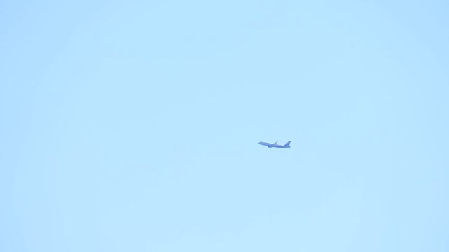 A airplane taking off and fly in air