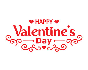  Happy Valentine's Day typography design for print cards, t-shirt, banners and poster 