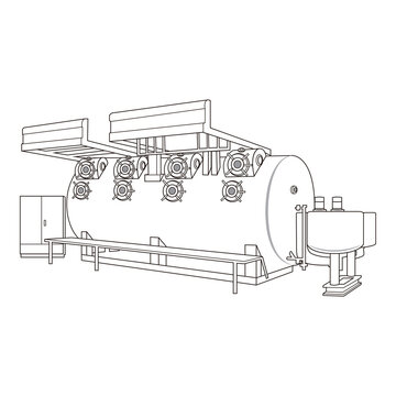 recommend clip art: Industrial Boiler System, Heating Equipment, Line Art
                    
                    