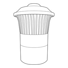 Industrial air filter vector illustration

