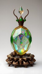 Naklejka premium Exploring the Enigmatic Beauty of an Elvish Asymmetric Chrysalid: A Stunning Representation of Nature's Intricacies and Unique Designs