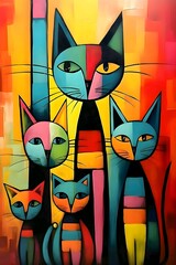 cat. abstract image. art. vector. illustrator. Wallpaper. Hd. Animals. Cute. Kucing. Meow. Neko.
