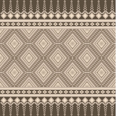 Vintage fabric geometric tribal pattern.