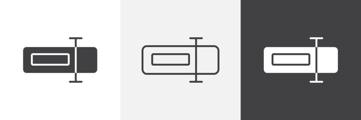 Rename icon set. vector illustration.