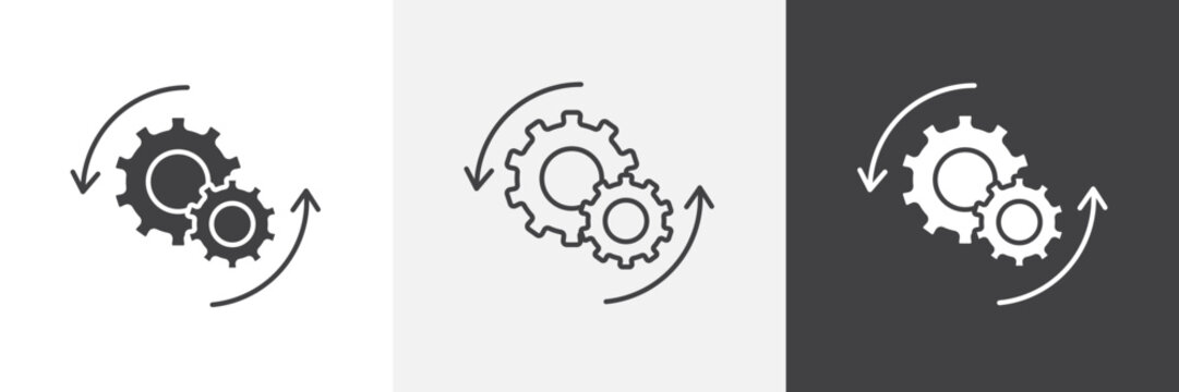 Implementation icon set. vector illustration.